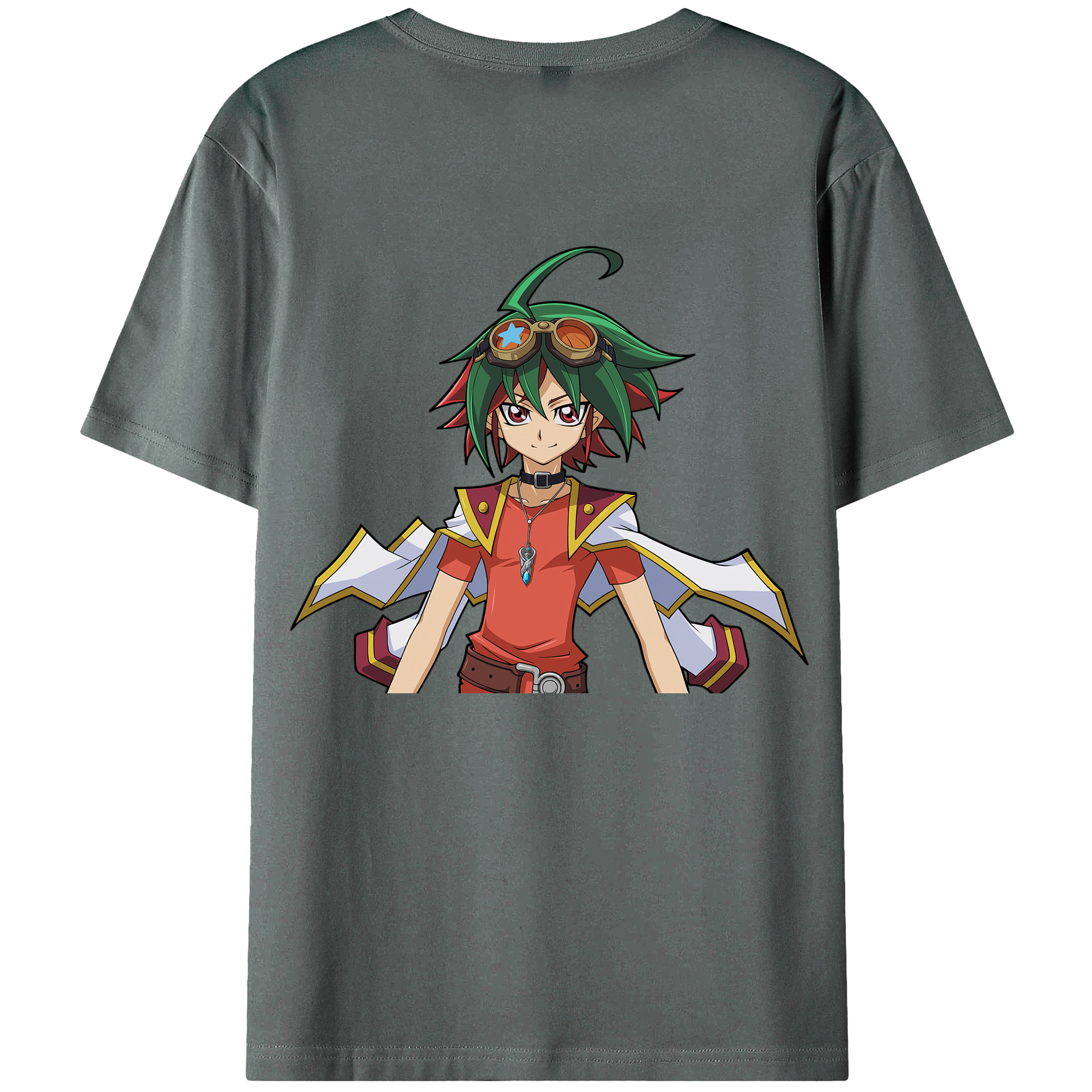 （画像用） 遊☆戯☆王 Yu-Gi-Oh! 綿100％ メンズ半袖Tシャツ（バックプリント） 通気性